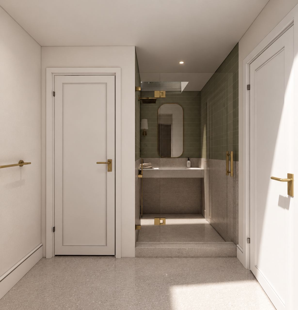 Bathroom renovation project view 12