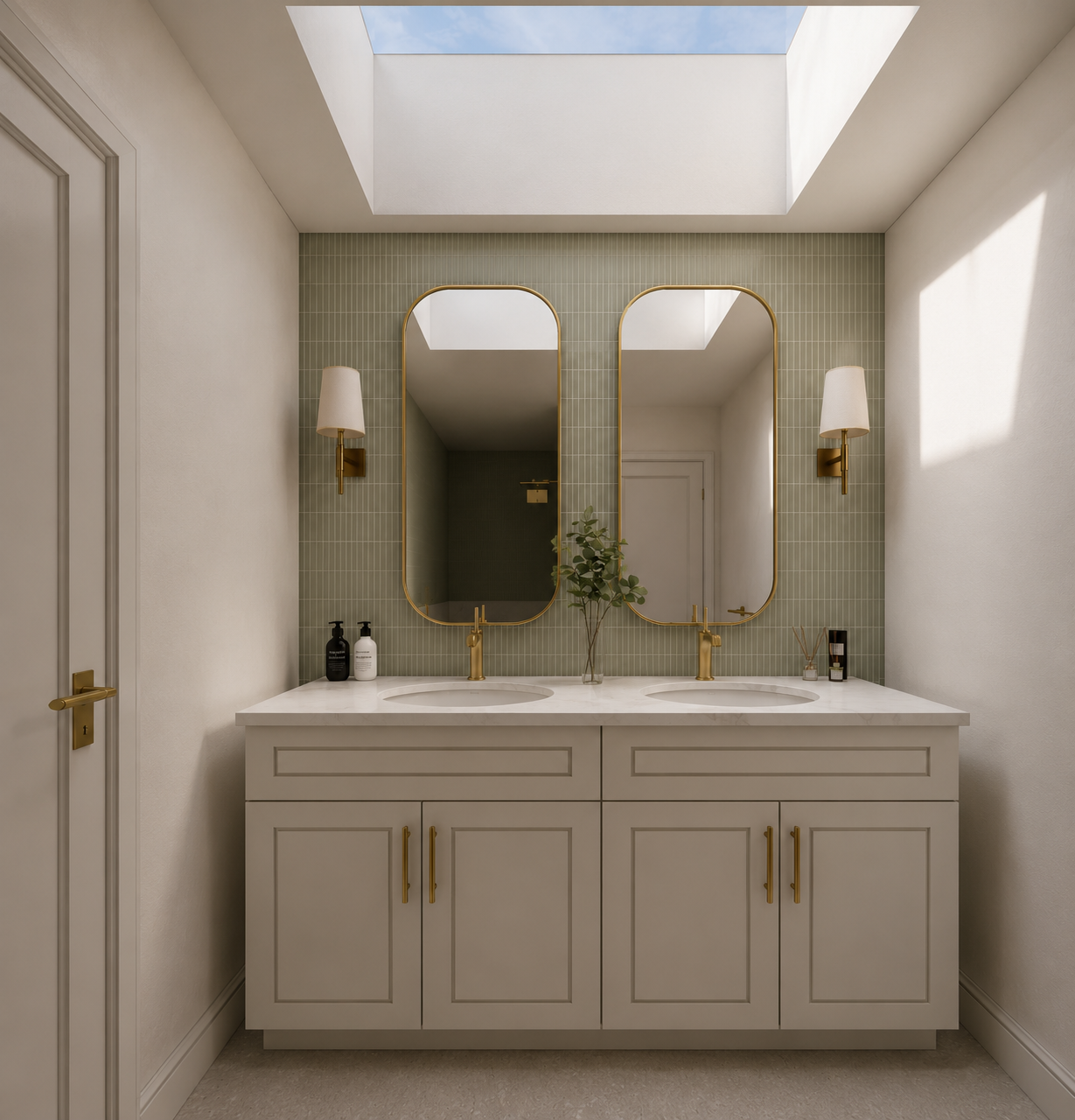 Bathroom renovation project view 15