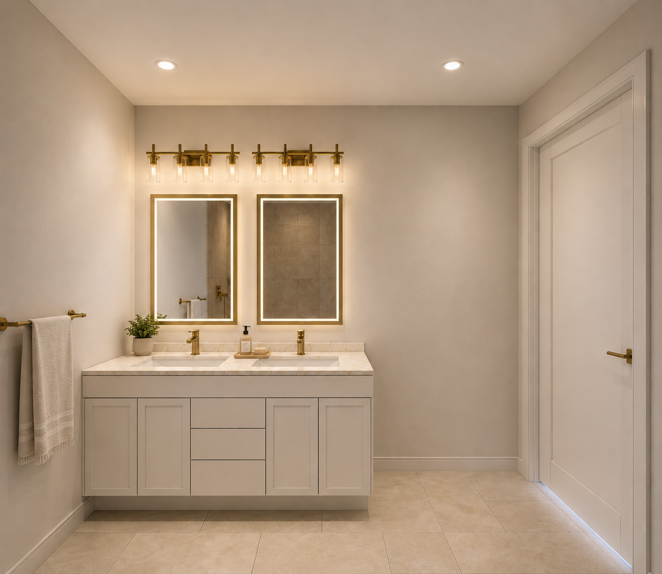 Bathroom double vanity